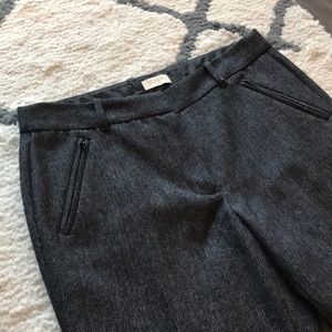 Herringbone patterned work pants